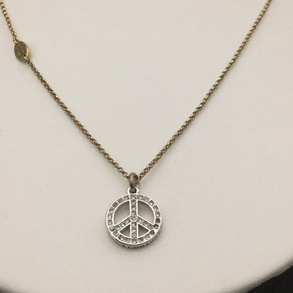 Juicy Couture Jewelry - 18”10KTGold OverSSNecklace W/Silver W/CrystPecSgn